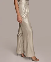 Donna Karan Women's Metallic Wide-Leg Pants