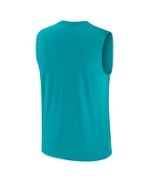 Nike Men's Aqua Miami Dolphins Blitz Legend Muscle Perform Tank Top