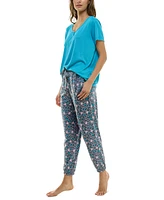 Roudelain Women's Printed Jogger Pajama Pants