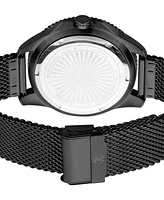 Roberto Cavalli Men's Quartz Black Stainless Steel Watch 44mm