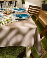 Design Imports Tonal Lattice Print Outdoor Tablecloth