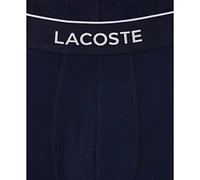 Lacoste Men's 3-Pack Regular-Fit Logo Waistband Trunk Underwear