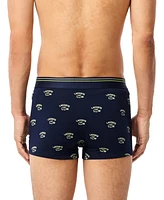 Lacoste Men's Regular-Fit Stretch All-Over Croc Trunk Underwear