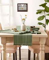 Design Imports Variegated Fringe Table Runner