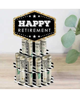 Big Dot of Happiness Happy Retirement - Diy Retirement Party Money Holder Gift - Cash Cake