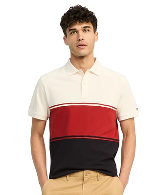 Tommy Hilfiger Men's Regular-Fit Colorblocked Polo Shirt