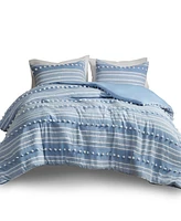 Urban Habitat Rowan Striped 3-Pc. Duvet Cover Set