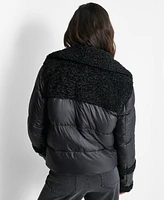 Dkny Women's Sherpa-Trim Puffer Jacket