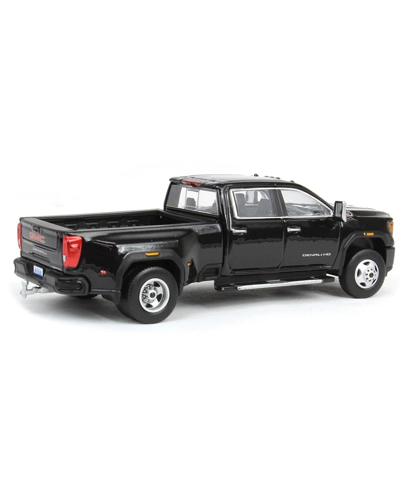 Greenlight Collectibles 1/64 2022 Gmc Sierra 3500 Denali Dually, Ebony Twilight Karson Diecast
