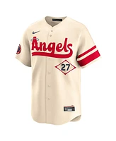 Nike Men's Mike Trout Cream Los Angeles Angels City Connect Limited Player Jersey