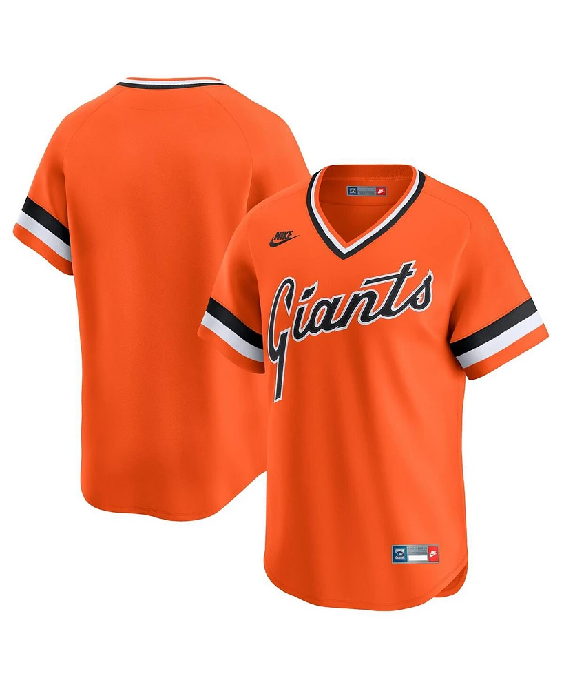 Nike Men's Orange San Francisco Giants Cooperstown Collection Limited Jersey