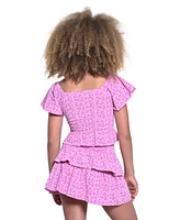 With Jules Big Girls Tiered Knit Skirt