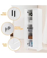 Streamdale Furniture Storage Cabinet With Two Doors For Bathroom, Office, Adjustable Shelf, Mdf Board, White