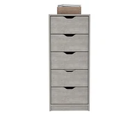 Streamdale Furniture Kamran Dresser, Bedroom, Concrete Gray