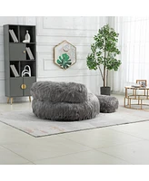 Streamdale Furniture Faux Fur Bean Bag Chair: Durable Comfort for Adults & Kids