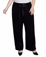 Ny Collection Plus Wide Leg Grommet Pants