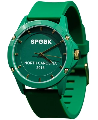 Spgbk Watches Unisex Trojan Green Silicone Strap Watch 44mm