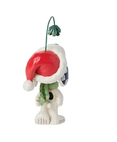 Jim Shore Peanuts Mini Snoopy with Mistletoe