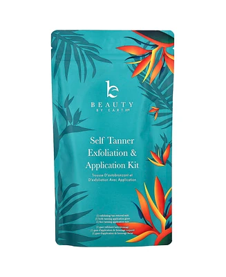 Beauty By Earth Self Tanner Exfoliation & Application Kit