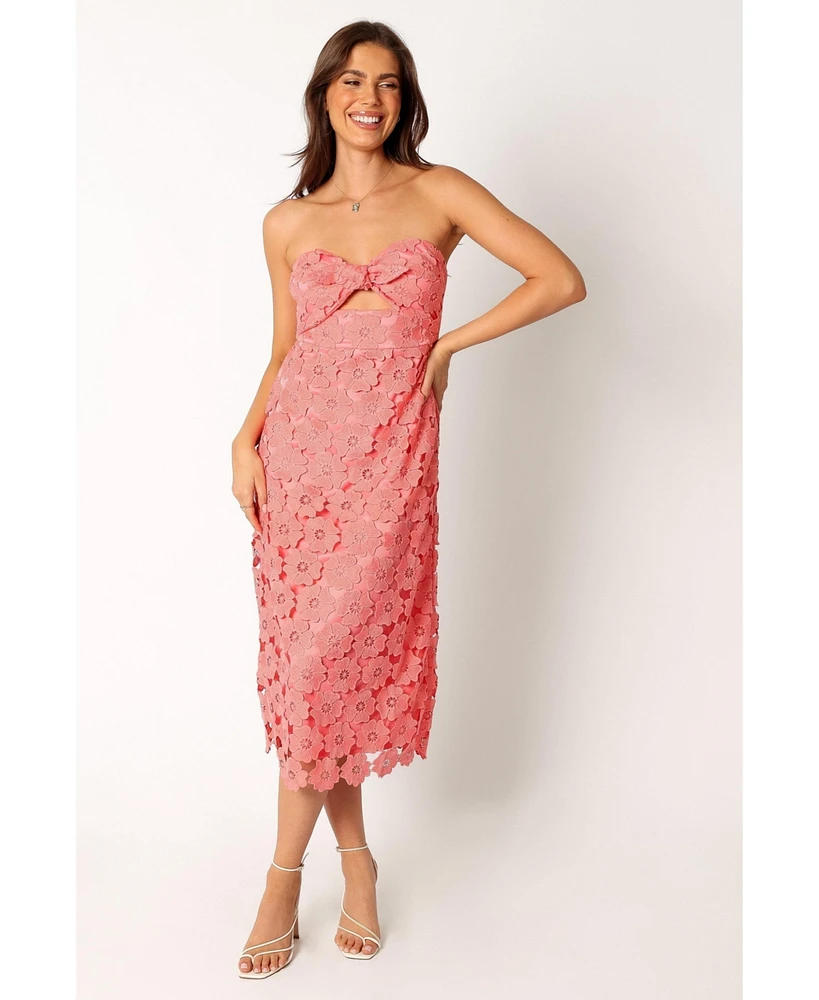 Petal and Pup Women's Tyler Strapless Midi Dress