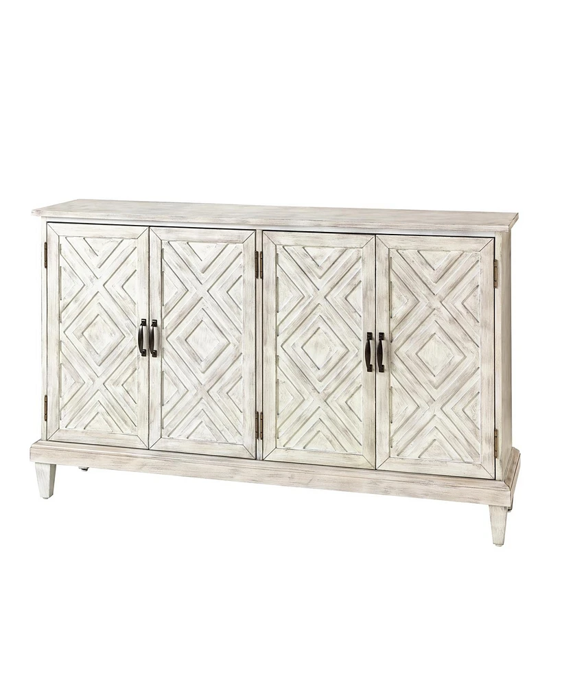 Hulala Home Traditional Angel 60" Wide Sideboard with Adjustable Shelves