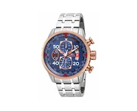 Invicta Men's Aviator Quartz Chronograph Blue Dial Stainless Steel Bracelet Watch