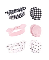 Hudson Baby Baby Girls 12Pc Headband and Scratch Mitten Set, Lady Bug, 0-6 Months