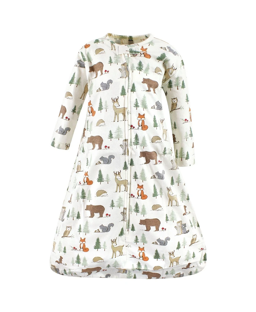 Hudson Baby Boys Long Sleeve Cotton Jersey Sleeping Bag, Forest Animals, 18-24 Months