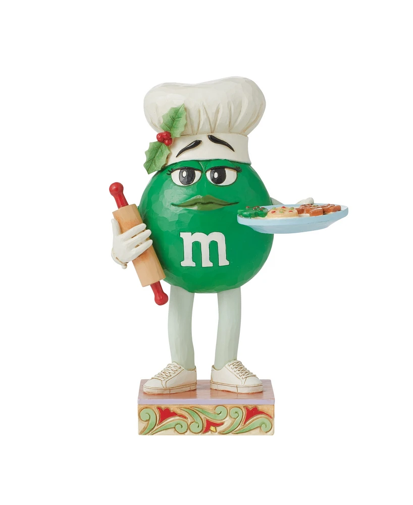 Jim Shore M&M's Green Character with Cookies Figurine