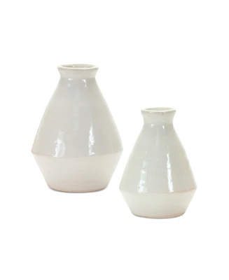 Slickblue Modern Terra Cotta Tapered Vase (Set of 2)