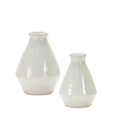 Slickblue Modern Terra Cotta Tapered Vase (Set of 2)