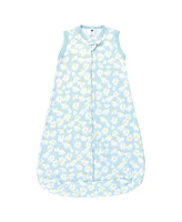 Hudson Baby Girls Cotton Sleeveless Wearable Sleeping Bag, Sack, Blanket, Mixed Daisy