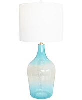 Rosemary Lane 28" Glass Ombre Accent Lamp with Gold Accent