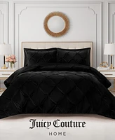 Juicy Couture Kiss Pleat Plush 3-Pc. Comforter Set