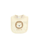 Hudson Baby Baby Girls Hudson Cotton Bodysuit, Pant and Bib Set