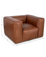 Rutherford Home Amalfy 48" Leather Swivel Chair