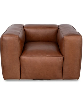 Rutherford Home Amalfy 48" Leather Swivel Chair