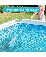 Intex Rechargeable Handheld Above Ground Pool Vacuum Cleaner with 2 Brush Heads