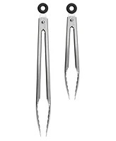 Tovolo Elements 9" 12" Stainless Steel Tongs, Set of 2