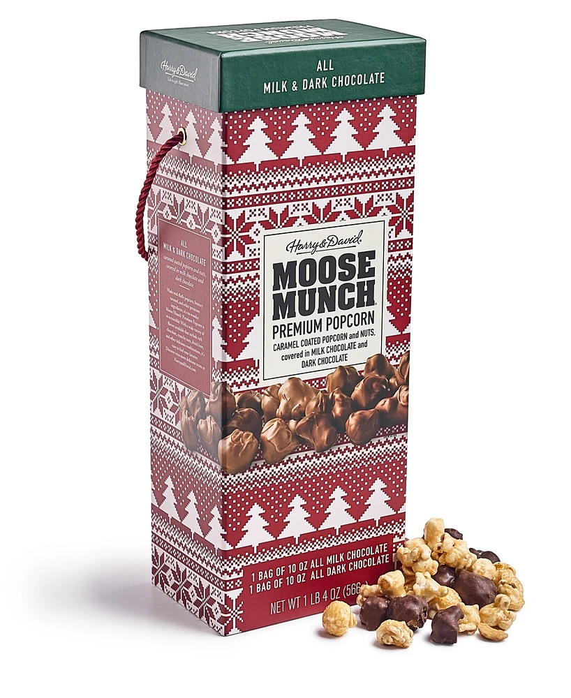 Harry & David Macy's Holiday Moose Munch 20 Oz Tall Box