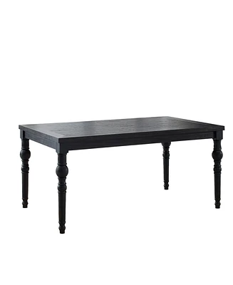 Simplie Fun Urban Style Dining Table, Black