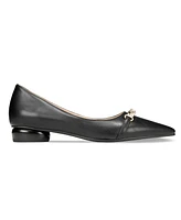 Vaila Shoes Women's Reagan Embellished Pointed-Toe Dress Flats Extended Sizes 9-14