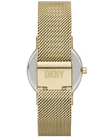 Dkny Women's Soho Three-Hand -Tone Stainless Steel Watch 34mm