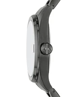 A|X Armani Exchange Men's Quartz Three-Hand Gunmetal Stainless Steel 42MM