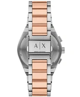 A|X Armani Exchange Men's Quartz Chronograph Two-Tone Stainless Steel Watch 42MM - Two