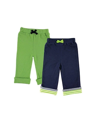 Yoga Sprout Baby Boys Cotton Pants 2pk, Turtle, 3-6 Months