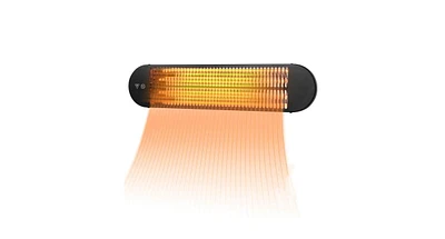 Slickblue 750W/1500W Wall Mounted Infrared Heater with Remote Control