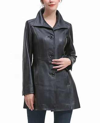 Bgsd Petite Sarai Leather Coat