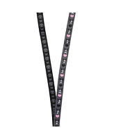 Sanrio Kuromi Hearts & Skulls Black Lanyard With Character Charm