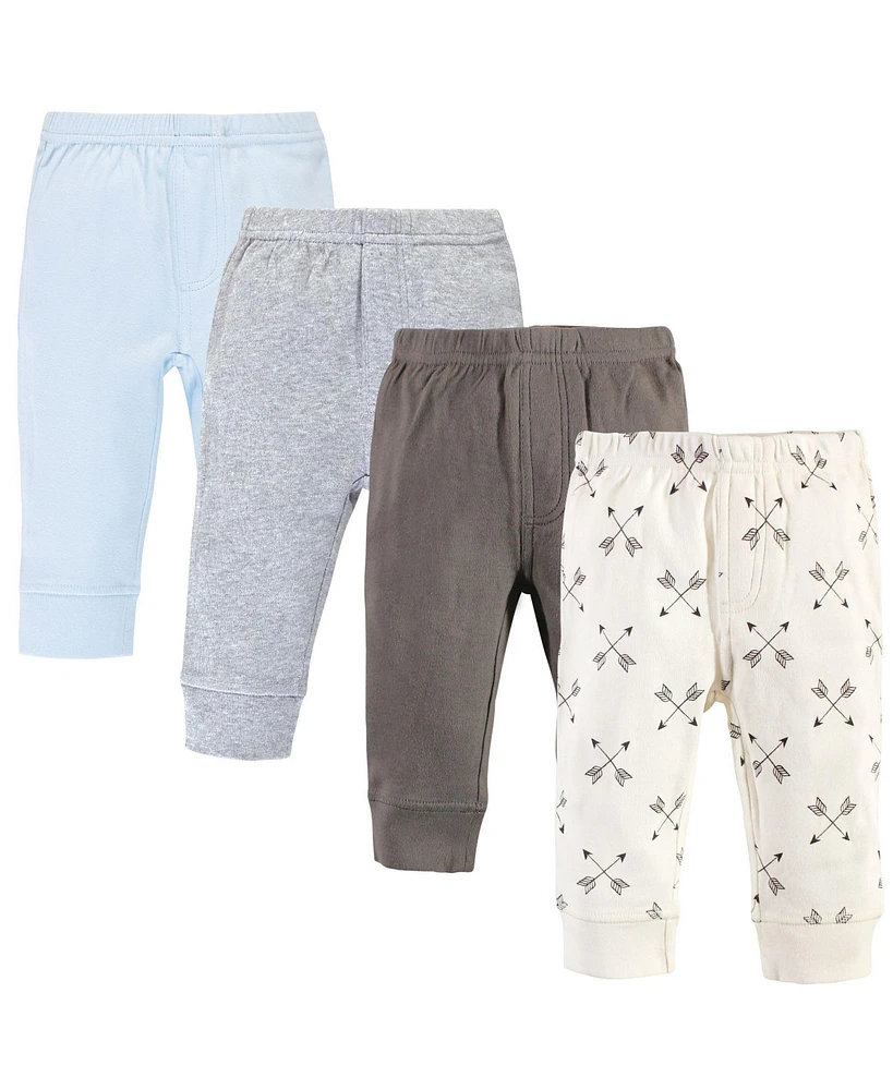 Touched by Nature Baby Boys Baby Organic Cotton Pants 4pk